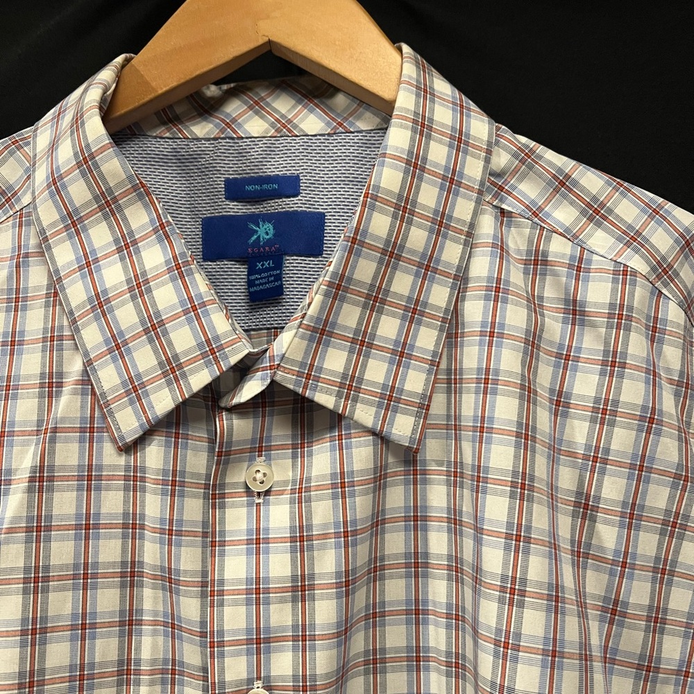 EGARA men long sleeve dress shirt men Sz XXL